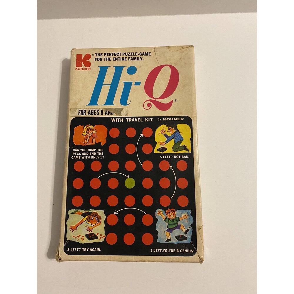 Vintage Hi-Q Puzzle Game by Kohner #120 for Entire Family 1970